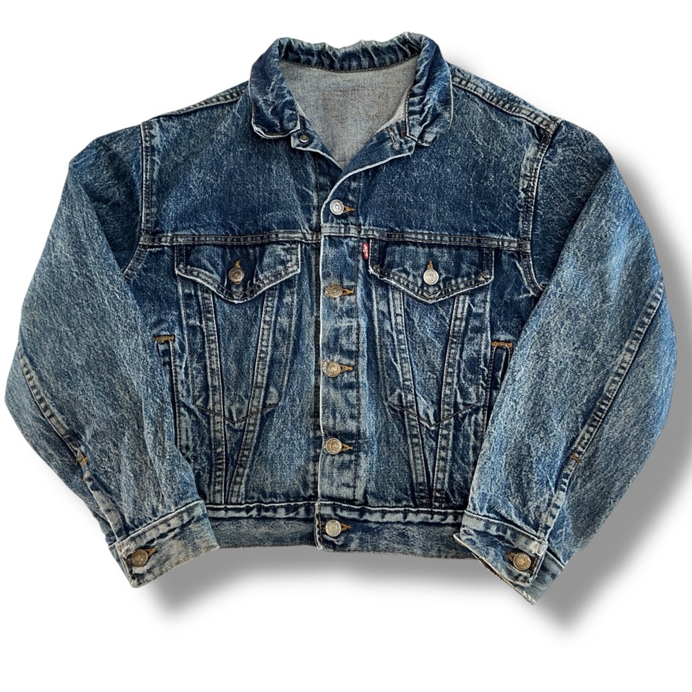 Stone Washed Acid Washed Jean Jacket - Picture 2 of 14